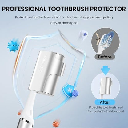 Aluminum Toothbrush Head Cover Cap, Tooth Brush Travel Protector Case