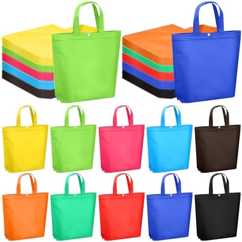 Paterr 100 Pcs Reusable Shopping Bags Bulk