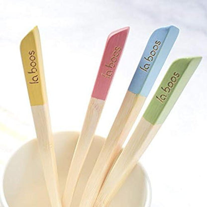 laboos Bamboo Manual Toothbrush, Soft Compact Bristle, Eco Friendly Biodegradable Wooden Toothbrush for Daily Use (4 Pack)