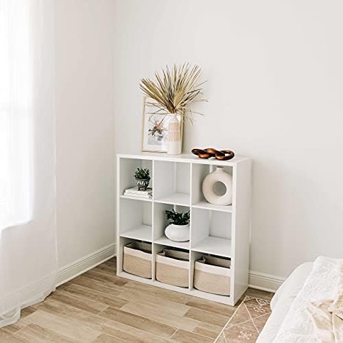 OrganiHaus Cotton Rope Basket for Shelf Storage, 15x9x10