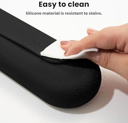 Silicone Electric Toothbrush Travel Case, Manual Toothbrush Travel Cover for Men and Women,Toothbrush Holder for Travel,Gym and More, Fits Most Manual and Electric Toothbrushes - Black