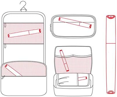Portable Travel Toothbrush Case, Plastic Container Toothbrush Holder Brushes Box Breathable Design with Air Hole More Hygienic Toothbrush Tube for Home Daily Business Office (Red)