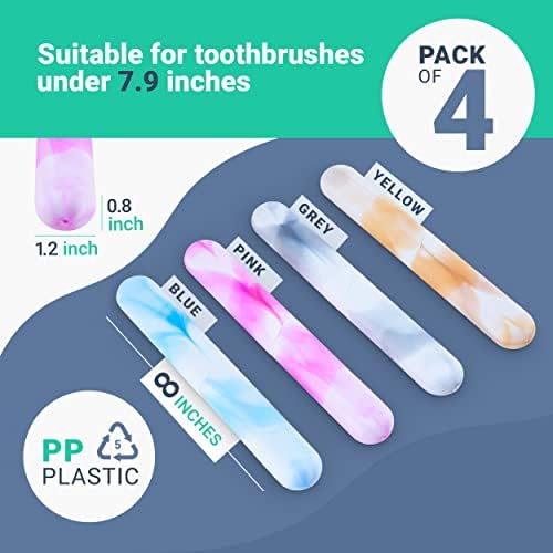 Travel Toothbrush Case, Plastic Tooth brush Holder Travel Covers