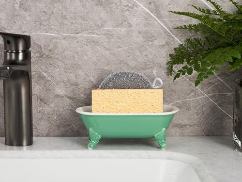 6.5" Mini Clawfoot Bathtub Soap Dish,Bar Soap Holder,Mermaid