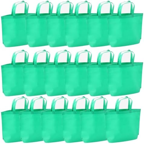 36-Pack Tote Bags Multipurpose Reusable Grocery Bag (Green Colors 36 Pack)