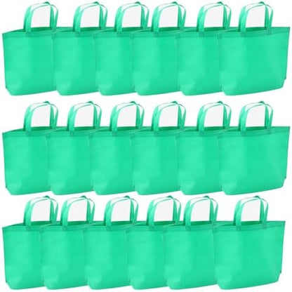 36-Pack Tote Bags Multipurpose Reusable Grocery Bag (Green Colors 36 Pack)