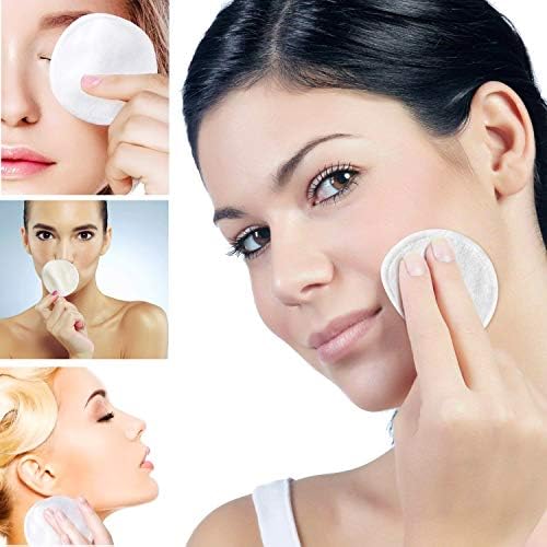 16 Pack Reusable Makeup Remover Pads with Laundry Bag - 2 Layers 3.15inch Cotton Rounds Pads, Washable Facial Cleansing Cloths Eye Makeup Remove Face Wipe (Chemical Free Velour)