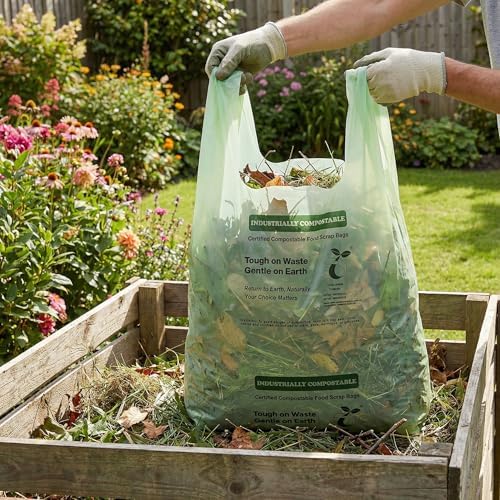 Compostable Bags, 13 Gallon, 32 Count, 49.2 Liter
