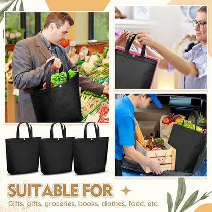 Paterr 100 Pcs Reusable Shopping Bags Bulk