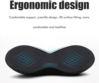 Car Seat Cushion for Driver Thick Memory Foam Car Heightening Seat Cushion Lower Back Pain Relief Back Support Cushion for Car Office Chair