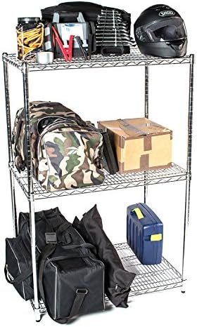 Omega 30" Deep x 36" Wide x 96" High 3 Tier Chrome Starter Shelving Unit