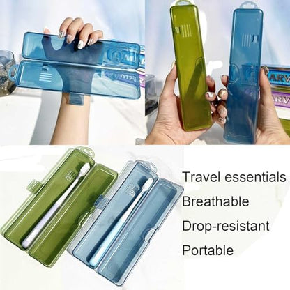 2 Packs Toothbrush Travel Case, Breathable Toothbrush Travel Holders