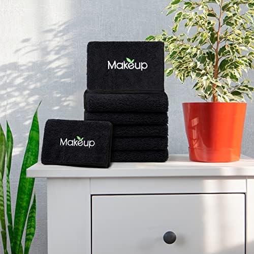 Orighty Microfiber Makeup Remover Cloths, 13 x 13 Inch, 6 Pack