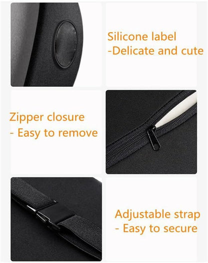 Car Headrest & Lumbar Support Cushion, Ergonomic Car Seat Headrest & Lumbar Cushion, Car Lumbar Support Pillow and Car Neck Pillow Kit for Office Chair, Truck, Wheelchair (Coffee)