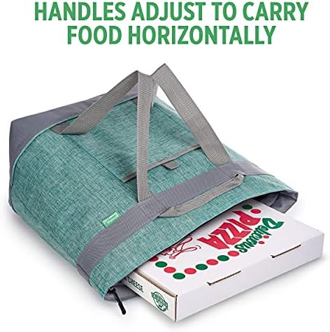 Jumbo Insulated Cooler Bag - Heavy Duty Soft Insulated Grocery Bag (Green)
