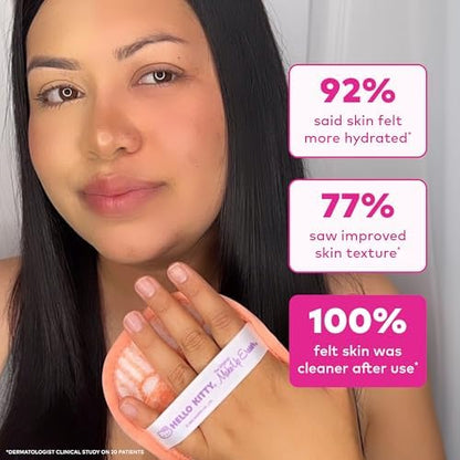 The Original Makeup Eraser 7-Day Set, Erase All Makeup With Just Water, Including Waterproof Mascara, Eyeliner, Foundation, Lipstick, Sunscreen, and More! Hello Kitty Pastel, 7 ct.