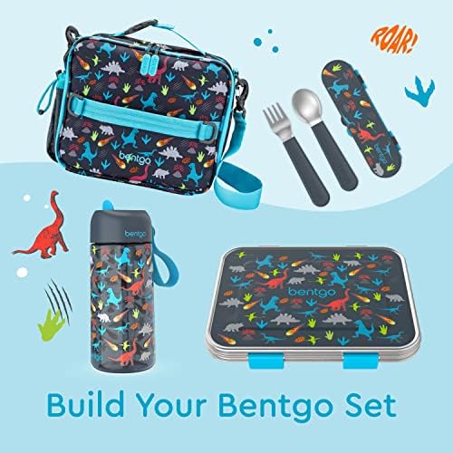 Bentgo Kids Stainless Steel Utensil Set with Fork, Spoon, & Storage Case