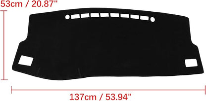 X AUTOHAUX Car Dashboard Cover Nonslip Black Sun Pad for Toyota Corolla 2014-2018