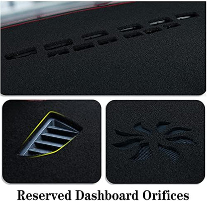 Dash Covers for Jeep-Patriot 2010-2017,Polyester Car Dashboard Cover,Dash Board Protecter Cover,Interior Car Dash Board Covers Mat,Blue