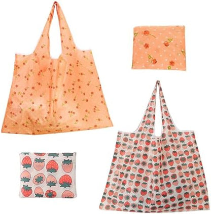 ZooviHyvi Extra Large 50lbs Foldable Reusable Shopping Bags kitchen reusable grocery bags Washable Polyester Bags in Pocket