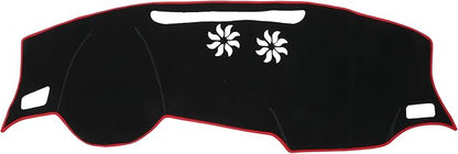 Dash Cover for Audi Q3 2019-2022 / Center Console Dashboard Cover/Non-Slip/Polyester / 1 Pcs Black Red
