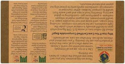 If You Care Compostable Trash Bags for Food Scraps, Kitchen Waste, Garbage – 30 Count, 3 Gallon – Certified Compostable, Non Plastic, Disposable