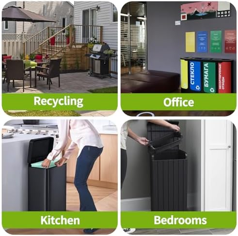 13 Gallon Tall Kitchen Trash Bags - Heavy Duty Leak-Resistant - 80 Count