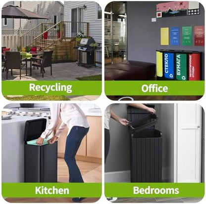 13 Gallon Tall Kitchen Trash Bags - Heavy Duty Leak-Resistant - 80 Count
