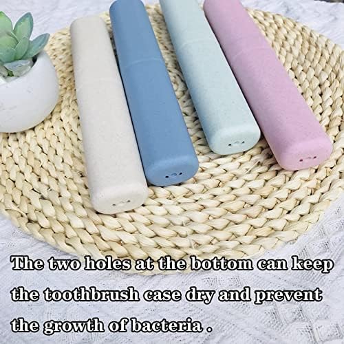4 Pack Toothbrush Travel Case Portable Travel Toothbrush Holder Breathable Toothbrush Travel Containers for School Business Camping Travel Toothbrush Case