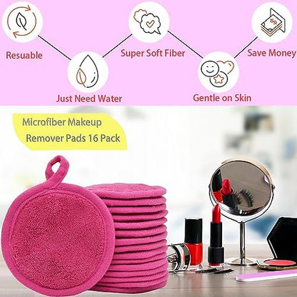 Reusable Makeup Remover Pads Microfiber Face Cleansing Cloth Facial Eraser