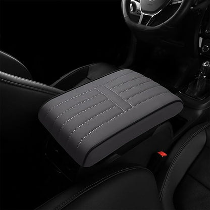 Car Armrest Pad for Porsche Macan 2014 2015 2016 2017 2018 2019 2020 2021 2022 2023 2024 Memory Cotton Armrest Box Pad Center Console Scratch Pad Box Cushion Protector,Grey