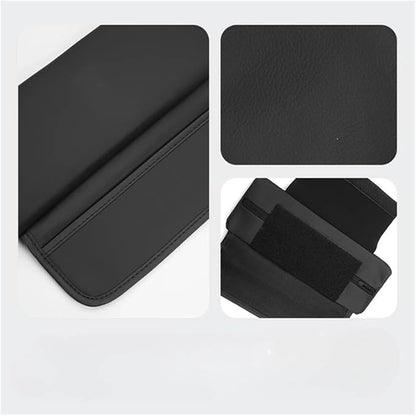 Car Center Console Armrest Cushion, Leather Armrest Box Pad, Split Pad Compatible with Genesis Coupe G70 G80 G90 GV60 GV70 GV80 EV BH GV90, Car Interior Accessories(Red)