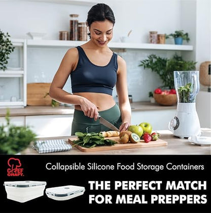 Collapsible Silicone Container Set 4 pc