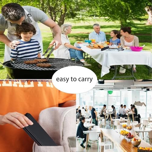 4Pack Black Wheat Straw Cutlery Set, BPA Free Fork Spoon Knife with Case