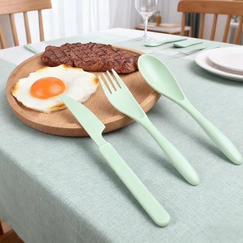Wheat Straw Portable Cutlery Set Reusable Knife Fork Spoon Tableware