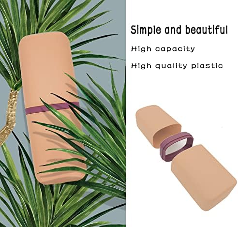 SietDESEO Travel Toothbrush Holder, Toothbrush Travel Case Portable Toothbrush Travel Container Travel Toothbrush & Toothpaste Holder for Camping School Business Trip Bathroom