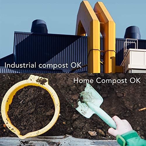 Compost Bags, Trash Bags 3 Gallon, Extra Thick, US BPI ASTM D6400 Certified Compostable Food Scrap Kitchen Waste Bags, 200 Count
