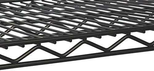 Omega 21" Deep x 30" Wide x 74" High 3 Tier Black Starter Shelving Unit
