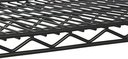 Omega 12" Deep x 24" Wide x 63" High 3 Tier Black Starter Shelving Unit
