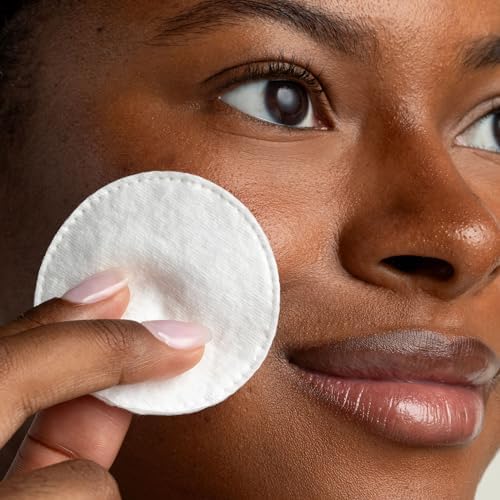 Cliganic Organic Cotton Rounds (500 Count) Makeup Remover Pads, Hypoallergenic, Lint-Free | 100% Pure Cotton (Packaging May Vary)