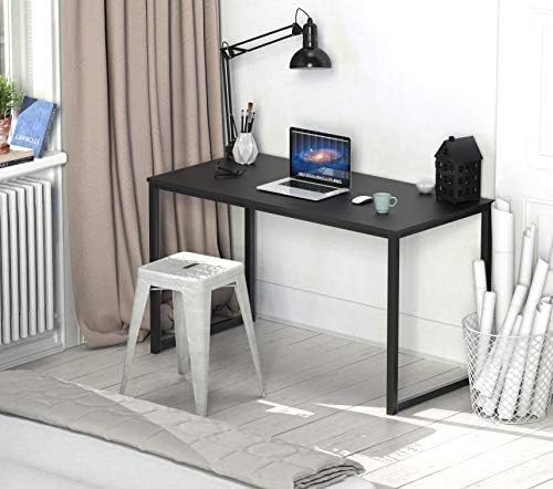 SHW Mission 40-Inch Home Office Computer Desk, Black