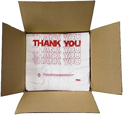 TashiBox Thank You Plastic Bags/T-shirt Bags, 350 Count