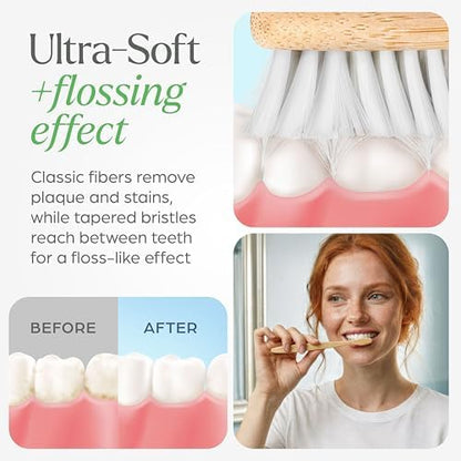 VIVAGO Extra Soft Toothbrushes for Adults - Ultra Soft Bristle Toothbrush