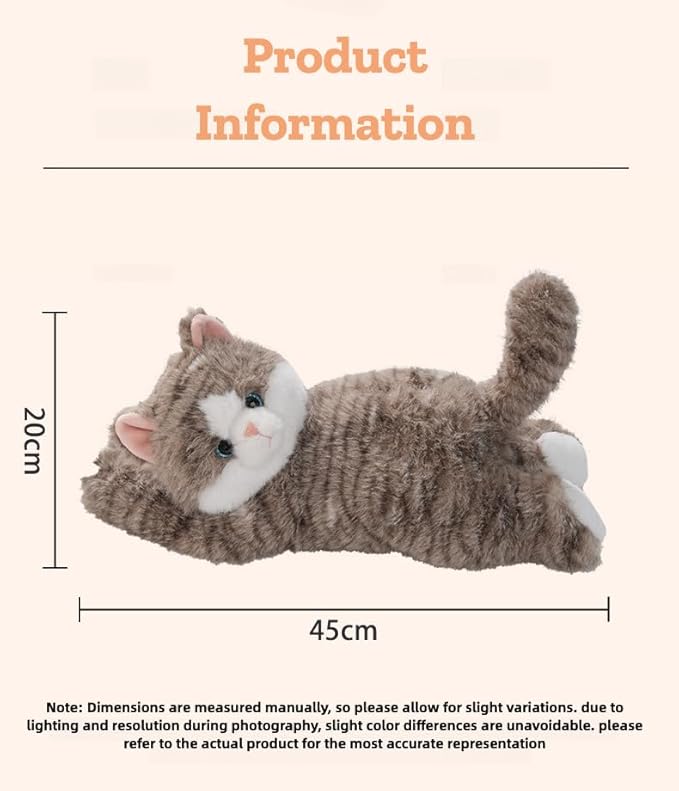 WASTROYAL Cute Cat Car Tissue Box Cover with Plush Doll, Hanging Vehicle Interior Organizer, Adorable Auto Decoration & Practical Accessory (Grey)