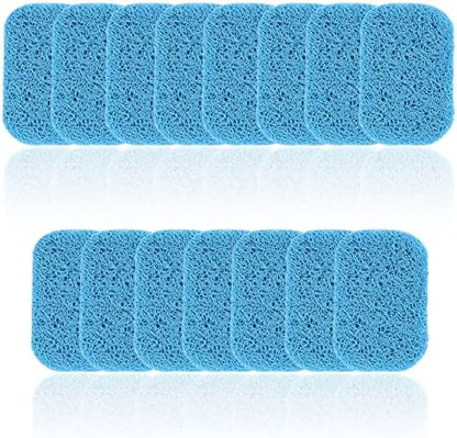 15 Piece Soap Saver,Soap Lift Pad Mat for Bathroom,Soap Dish and Soap Holder Accessory,Blue