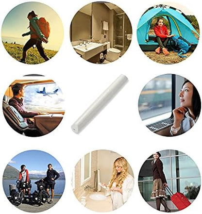 Portable Travel Toothbrush Case, Lipstick–like Plastic Toothbrush Holder Toothbrush Case Breathable Design with Air Hole More Hygienic Toothbrush Tube for Home Daily Travelling (White)