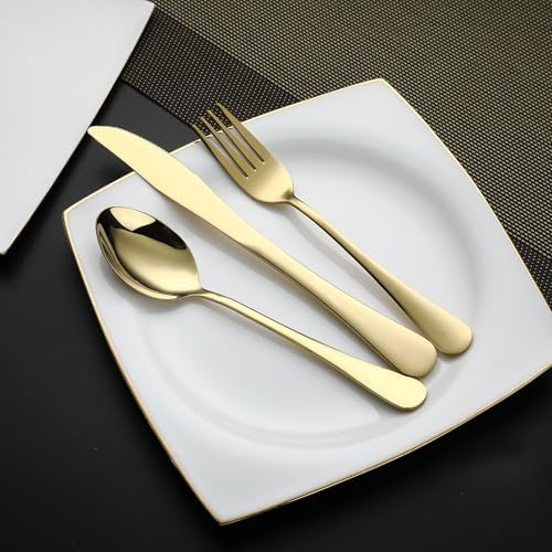 DEVICO Travel Utensils with Case, 5 Piece Portable Silverware Set for Work