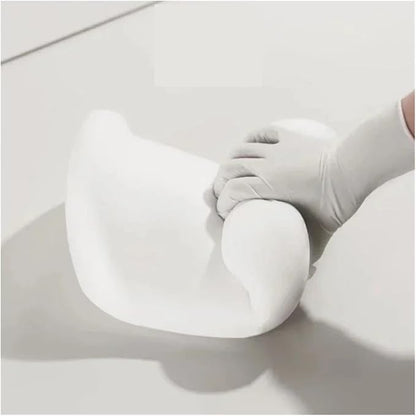 Car Neck Pillow and Lumbar Support Cushion - Memory Foam Backrest for Driver Seat Comfort(Dark Red)