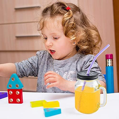Reusable Silicone Drinking Straws, 8 Pcs Long Flexible Straws with 2 Cleaning Brushes for 20 and 30 oz Yeti/Rtic/Ozark Tumblers, BPA free, no Rubber Taste