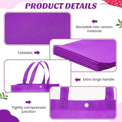 Paterr 100 Pcs Reusable Shopping Bags Bulk